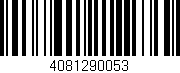 Código de barras (EAN, GTIN, SKU, ISBN): '4081290053'