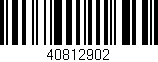 Código de barras (EAN, GTIN, SKU, ISBN): '40812902'