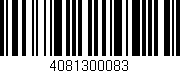 Código de barras (EAN, GTIN, SKU, ISBN): '4081300083'