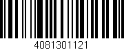 Código de barras (EAN, GTIN, SKU, ISBN): '4081301121'