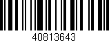 Código de barras (EAN, GTIN, SKU, ISBN): '40813643'