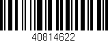 Código de barras (EAN, GTIN, SKU, ISBN): '40814622'