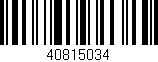 Código de barras (EAN, GTIN, SKU, ISBN): '40815034'