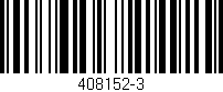 Código de barras (EAN, GTIN, SKU, ISBN): '408152-3'