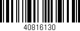 Código de barras (EAN, GTIN, SKU, ISBN): '40816130'