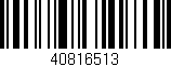 Código de barras (EAN, GTIN, SKU, ISBN): '40816513'