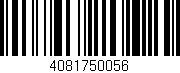 Código de barras (EAN, GTIN, SKU, ISBN): '4081750056'