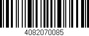 Código de barras (EAN, GTIN, SKU, ISBN): '4082070085'