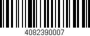Código de barras (EAN, GTIN, SKU, ISBN): '4082390007'