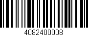 Código de barras (EAN, GTIN, SKU, ISBN): '4082400008'