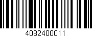 Código de barras (EAN, GTIN, SKU, ISBN): '4082400011'
