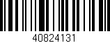 Código de barras (EAN, GTIN, SKU, ISBN): '40824131'