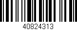 Código de barras (EAN, GTIN, SKU, ISBN): '40824313'
