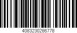 Código de barras (EAN, GTIN, SKU, ISBN): '4083230286778'