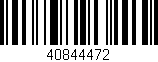 Código de barras (EAN, GTIN, SKU, ISBN): '40844472'