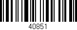 Código de barras (EAN, GTIN, SKU, ISBN): '40851'