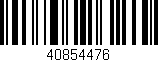 Código de barras (EAN, GTIN, SKU, ISBN): '40854476'