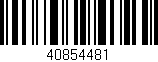 Código de barras (EAN, GTIN, SKU, ISBN): '40854481'