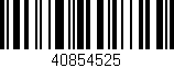 Código de barras (EAN, GTIN, SKU, ISBN): '40854525'