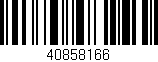 Código de barras (EAN, GTIN, SKU, ISBN): '40858166'