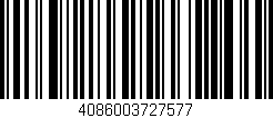Código de barras (EAN, GTIN, SKU, ISBN): '4086003727577'