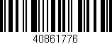 Código de barras (EAN, GTIN, SKU, ISBN): '40861776'