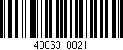 Código de barras (EAN, GTIN, SKU, ISBN): '4086310021'