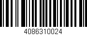 Código de barras (EAN, GTIN, SKU, ISBN): '4086310024'