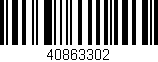 Código de barras (EAN, GTIN, SKU, ISBN): '40863302'