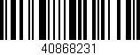Código de barras (EAN, GTIN, SKU, ISBN): '40868231'
