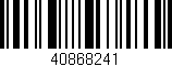 Código de barras (EAN, GTIN, SKU, ISBN): '40868241'