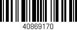 Código de barras (EAN, GTIN, SKU, ISBN): '40869170'