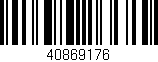 Código de barras (EAN, GTIN, SKU, ISBN): '40869176'
