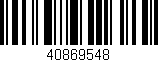 Código de barras (EAN, GTIN, SKU, ISBN): '40869548'