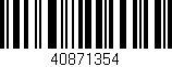 Código de barras (EAN, GTIN, SKU, ISBN): '40871354'