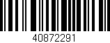 Código de barras (EAN, GTIN, SKU, ISBN): '40872291'