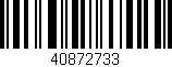 Código de barras (EAN, GTIN, SKU, ISBN): '40872733'