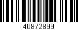 Código de barras (EAN, GTIN, SKU, ISBN): '40872899'