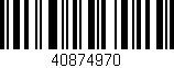Código de barras (EAN, GTIN, SKU, ISBN): '40874970'