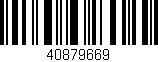 Código de barras (EAN, GTIN, SKU, ISBN): '40879669'