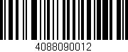 Código de barras (EAN, GTIN, SKU, ISBN): '4088090012'