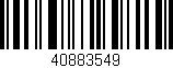 Código de barras (EAN, GTIN, SKU, ISBN): '40883549'