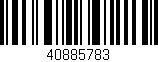 Código de barras (EAN, GTIN, SKU, ISBN): '40885783'