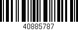 Código de barras (EAN, GTIN, SKU, ISBN): '40885787'