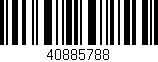 Código de barras (EAN, GTIN, SKU, ISBN): '40885788'