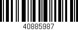 Código de barras (EAN, GTIN, SKU, ISBN): '40885987'