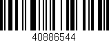 Código de barras (EAN, GTIN, SKU, ISBN): '40886544'