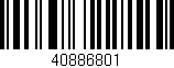Código de barras (EAN, GTIN, SKU, ISBN): '40886801'