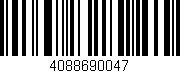 Código de barras (EAN, GTIN, SKU, ISBN): '4088690047'