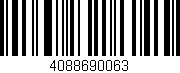 Código de barras (EAN, GTIN, SKU, ISBN): '4088690063'